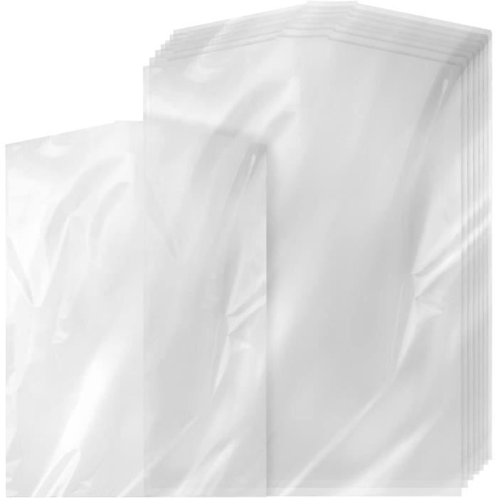 Lot De 50 Housses De Protection Pour Vêtements - Transparentes, Imperméables, Avec œillet Pour Cintre