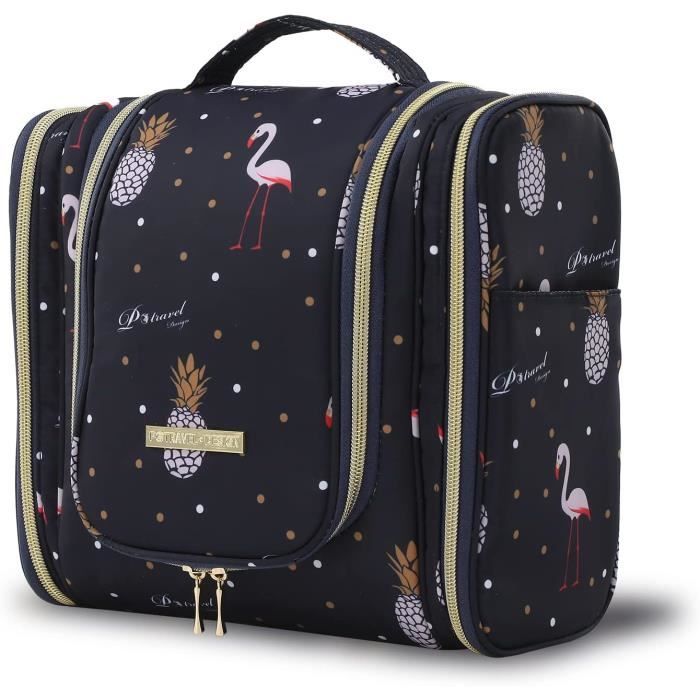 Trousse De Toilette Pour Femmes Étanche Voyage Pliable Cosmétique Sac