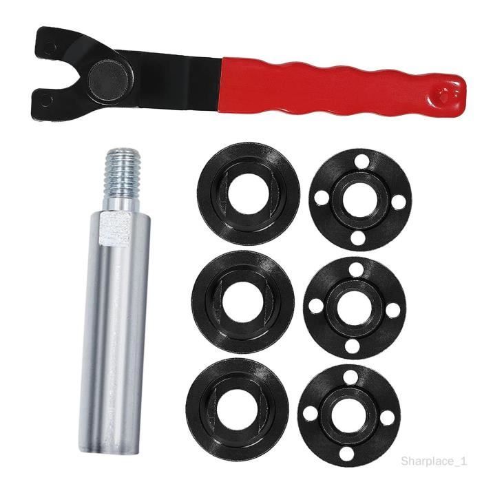 Clé à Molette Pour Meuleuse D'angle - Réglable 8-48 Mm, Avec Douille Hexagonale Et Brides, Acier Chrome-vanadium
