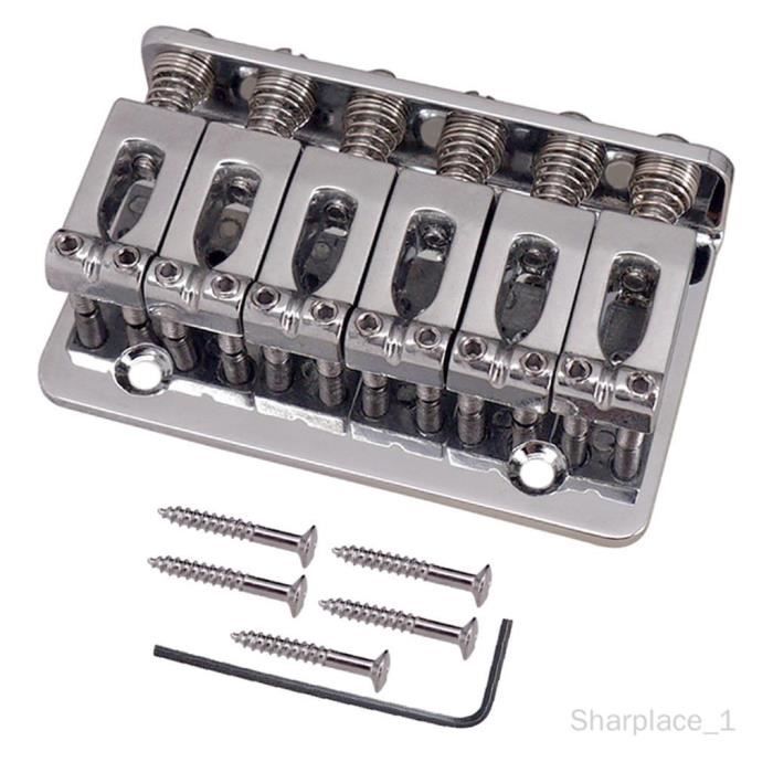 Lot De 6 Sillets Et Chevalets En Os Pour Guitare Acoustique - Rechange Pour écrou Et Selle De Chevalet