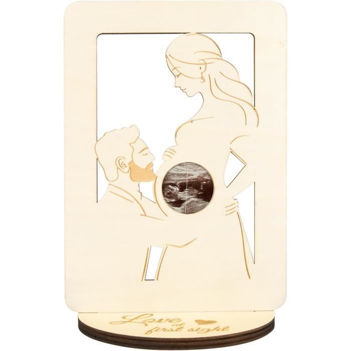 Cadre en bois pour maman enceinte pour femmes enceintes Cadre photo  sonogramme Cadre photo échographie pour bébé Idées cadeaux