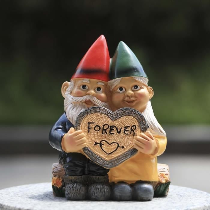 Statue De Couple De Nain De Jardin, Couple De Nain De Jardin Amoureux
