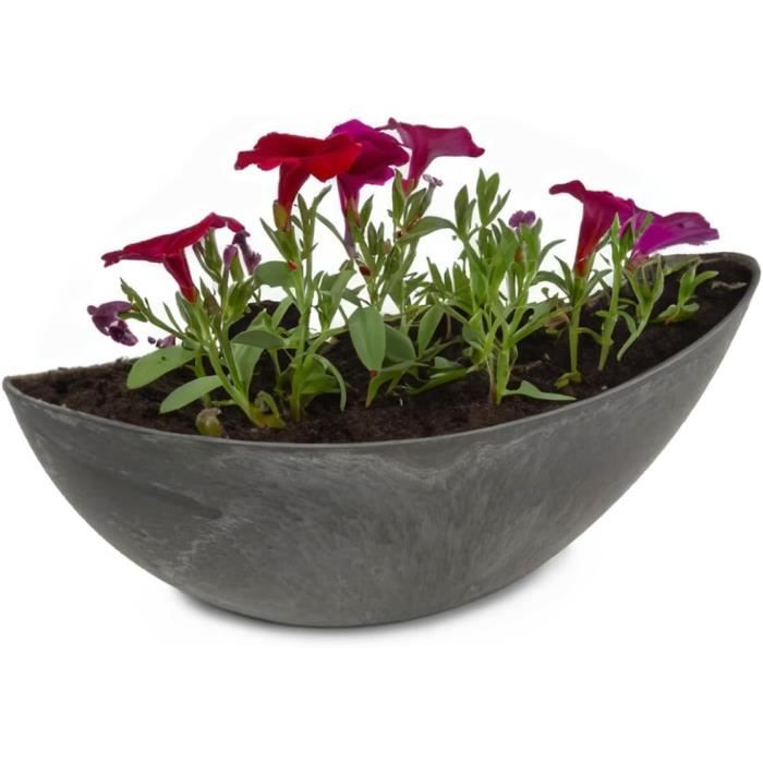 Bougies Sable Matches21 HOME & HOBBY Pot De Fleurs Ovale Pour L'extérieur - Bol Décoratif En Plastique Blanc Crème Brillant - 39 Cm - Jardinier Pour Jardin, Balcon Ou Cimetière - Décoration Funéraire Verre Vert Bougies Sable Matches21 HOME & HOBBY Pot De Fleurs Ovale Pour L'extérieur - Bol Décoratif En Plastique Blanc Crème Brillant - 39 Cm - Jardinier Pour Jardin, Balcon Ou Cimetière - Décoration Funéraire Verre Vert