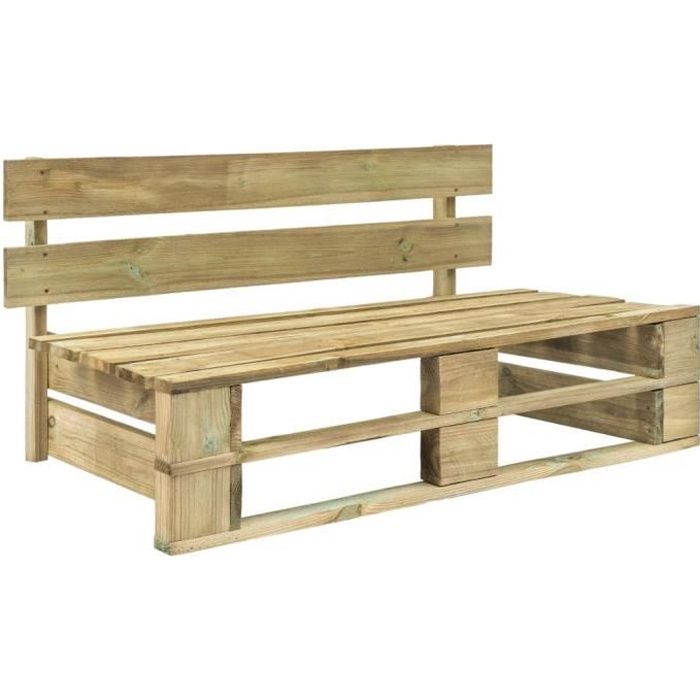 Banc palette de jardin Bois -PAI