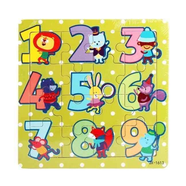 16 pièce puzzle en bois jouets les enfants pour l’enseignement apprentissage des Puzzles Fulltime® Bébé jouet éducatif 