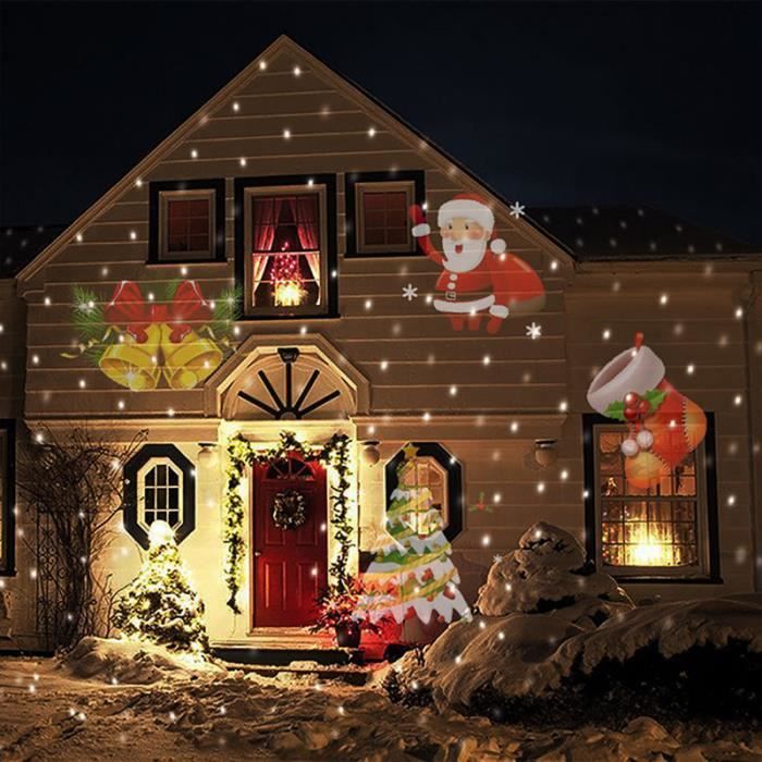 Projecteur noël façade - Projecteur noël extérieur animé