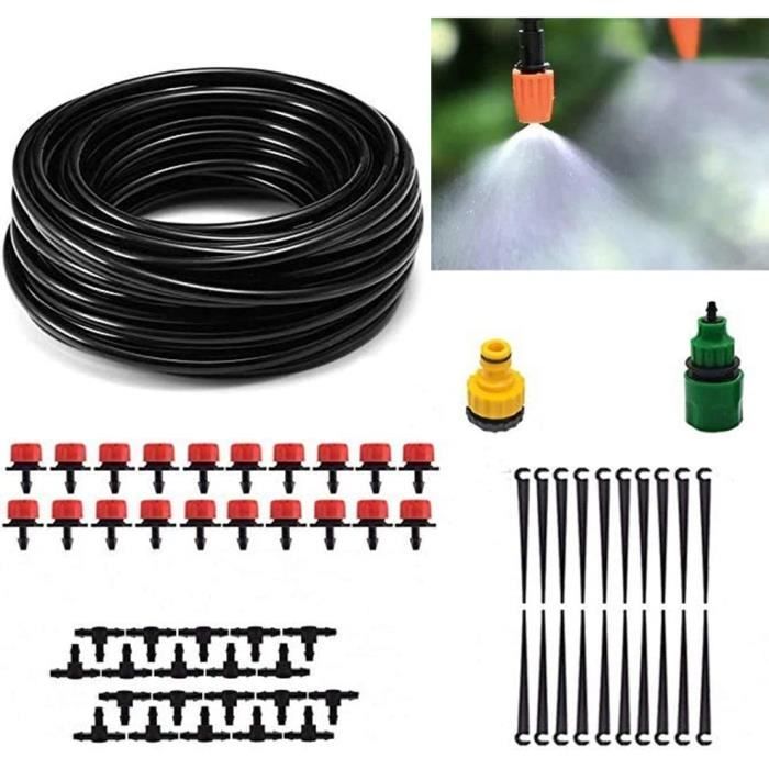 Kit Irrigation Goutte à Goutte 15m - Arrosage Automatique Jardin - 24 Buses - DIY