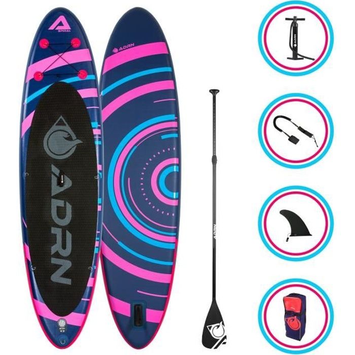 Stand Up Paddle Gonflable Spiral 10 8 325cm 32 81cm 6 15cm Accessoires Cdiscount Sport