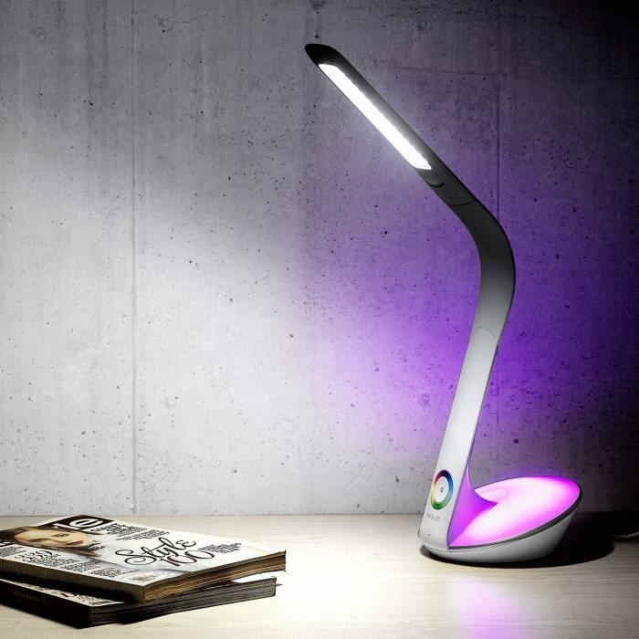 WILIT H2 lampe de bureau à intensité variable 12W LED avec écran tactile,  lumière de couleur et 3 niveaux de luminosité - Cdiscount Maison