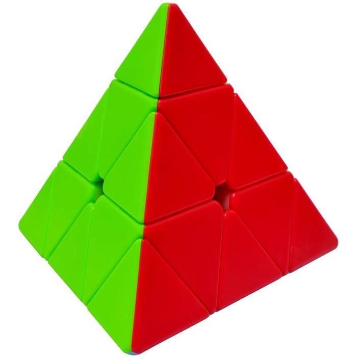 Maomaoyu Nouveau Pyraminx 3x3 3x3x3 Triangle Magique Pyramide Speed Magic Cube Puzzle Ultra Rapide Noir 