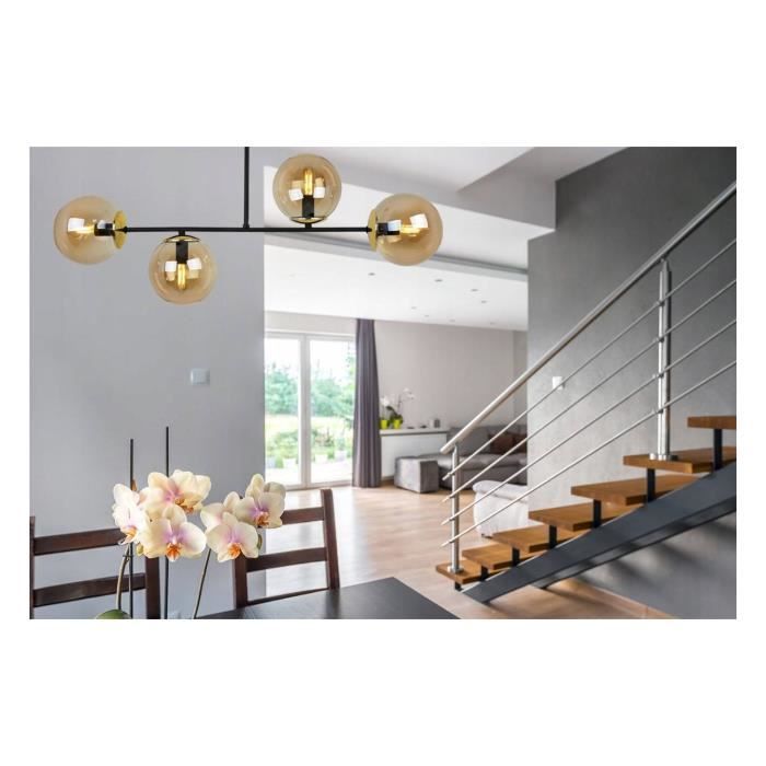 Suspension Luminaire Lustre Light-Home - modèle TULUZA - Plafond Métal ...