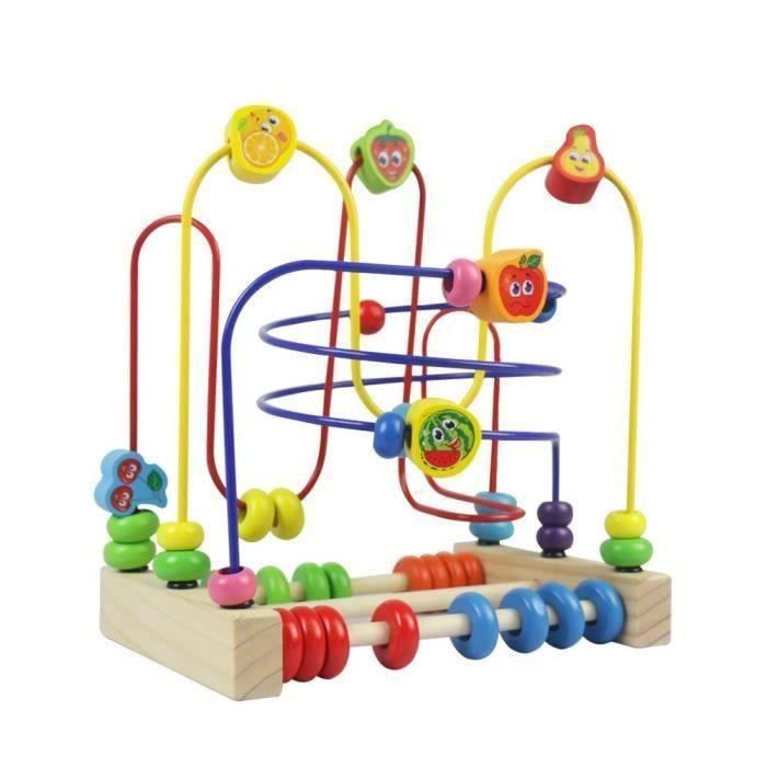 Circuit De Motricite Enfant Boulier Montessori Bois Jeux De Labyrinthe Fruit Perlesjouet Bebe Pour Enfant Fille Garcon 3 4 5 Da Cdiscount Jeux Jouets