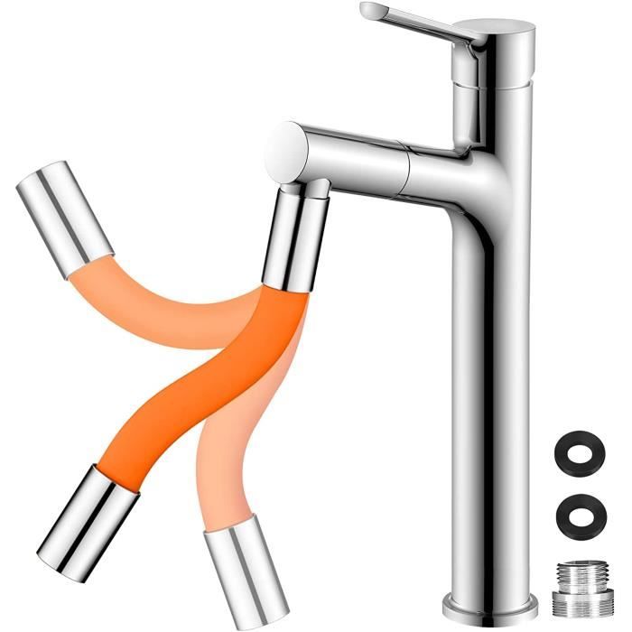 Rallonge de robinet de 20 cm de long Tuyau d'extension de robinet