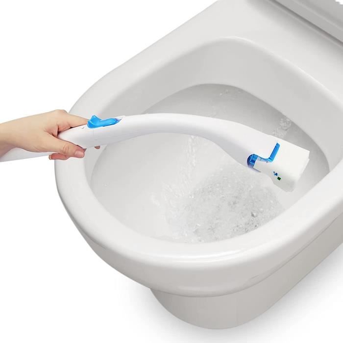 Brosses Toilette Jetables Kit Nettoyage Wc Têtes Recharge Flexible Brosse  Support Porte-brosse T - Cdiscount Bricolage
