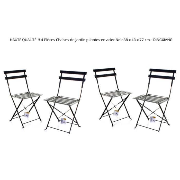Lot De 4 Chaises Pliantes En Acrylique HOMCOM - Transparentes, Acier, 120kg, Peu Encombrantes