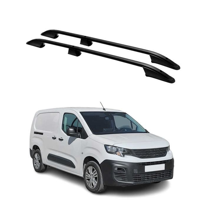 Jeu De 3 Barres De Toit Acier Pour Peugeot Partner 2 (2008-2018) - Neuf, Capacité 150kg