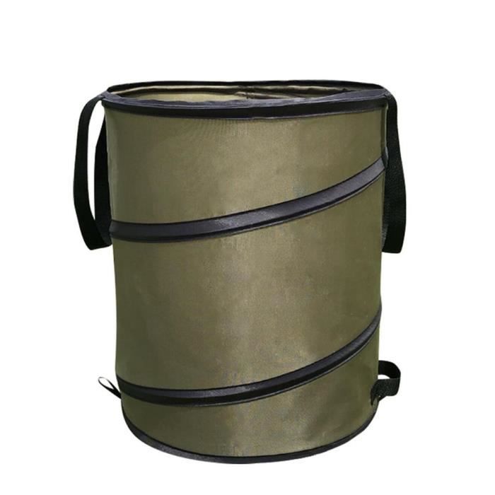 Sac De Ramassage Feuilles 200L Portable - Tissu PP Résistant, Poignée Renforcée, Pliable Pour Rangement