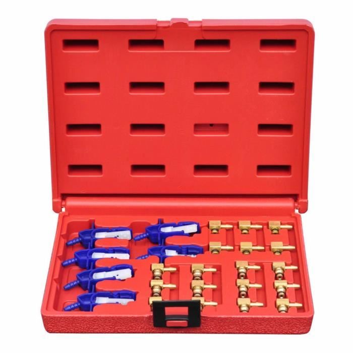 Testeur Injecteur Diesel CHANG QI - Kit Débitmètre Common Rail - 24 Adaptateurs - 6 Cylindres