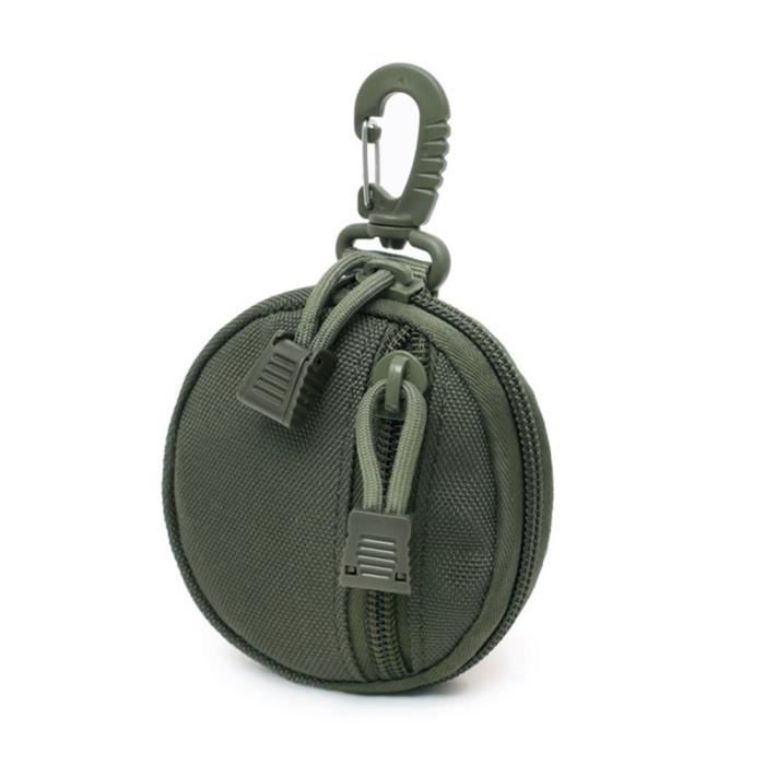 Porte-clés Porte-monnaie En Simili Cuir – Fermeture éclair – 9x5x2 Cm – Pour Clés, Cartes, Pièces – Microfibre