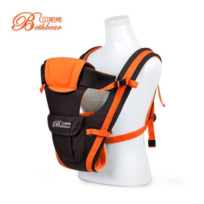 couleur orange taille Taille unique Porte-ceinture pour bébé de 0 à 24 mois, sac à dos pour bébé 4 en 1, enve