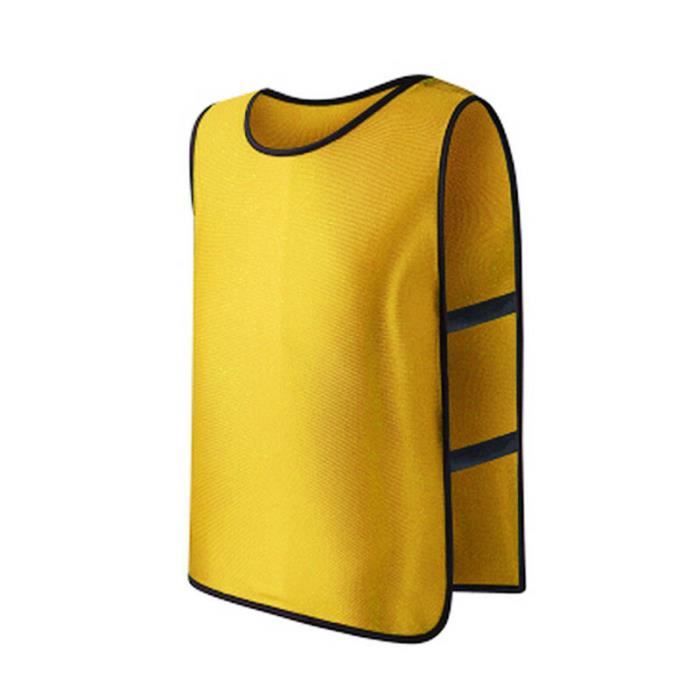 Lot De 24 Gilets D'entraînement Football Yahenda – Réversibles Numérotés 1 à 12 – 2 Couleurs Vives – Taille Adulte – Polyester Respirant – Ceinture élastique