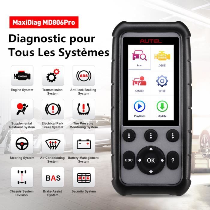 valise diagnostic AUTEL officielle Français Bluetooth OBD2