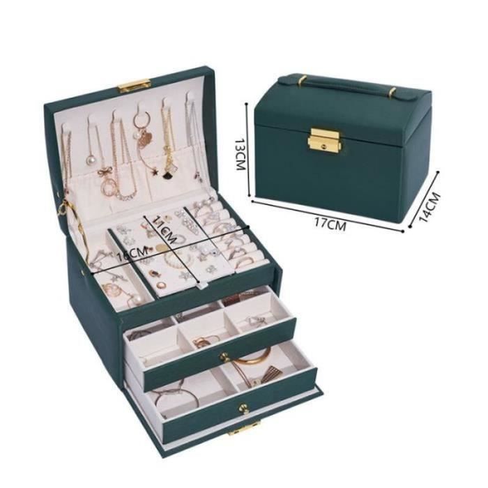 Emibele Livre Organisateur De Bijoux Voyage - 96 Pochettes Transparentes, Fermeture éclair, PVC