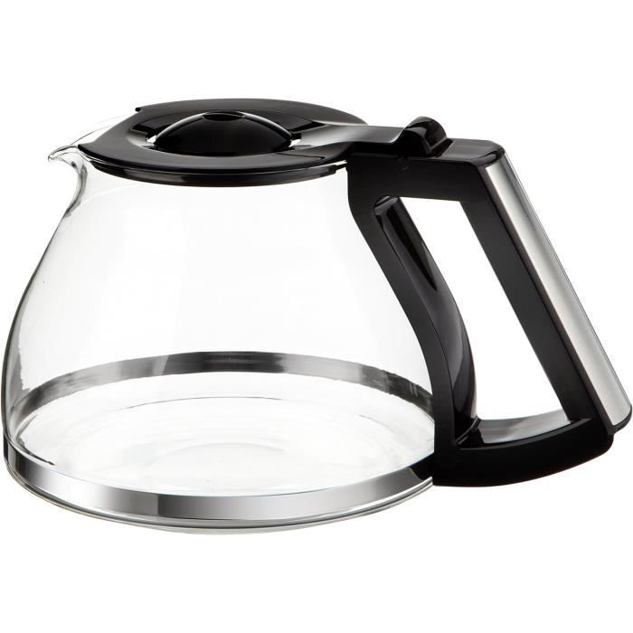 Verseuse En Verre Pour Machine à Café Filtre SEVERIN FILKA KA 4850/4851 - Capacité Compacte, Double Paroi Inox, Couvercle Anti-fuite