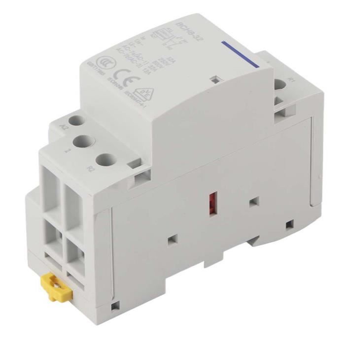 Contacteur AC 2P 40A 1NO 1NC 220V/230V – Montage Rail DIN, Faible Conso, Fiable Pour Maison & Bâtiment