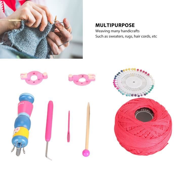 Machine à Tricoter Manuelle DIY - Pour Pulls, Bracelets, Accessoires, Facile à Utiliser Même Pour Débutants