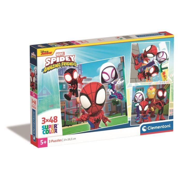 CLEMENTONI 3x48 pièces Spidey et ses amis extraordinaires