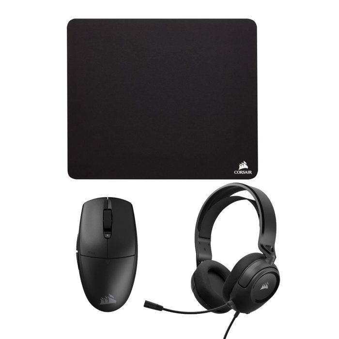 Ensemble tapis de et casque Corsair MM100 + M55 WIRELESS + HS35 V2 Stereo