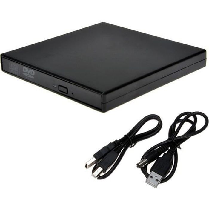 Lecteur CD DVD Externe, USB 2.0 Slim Protable Externe CD-RW