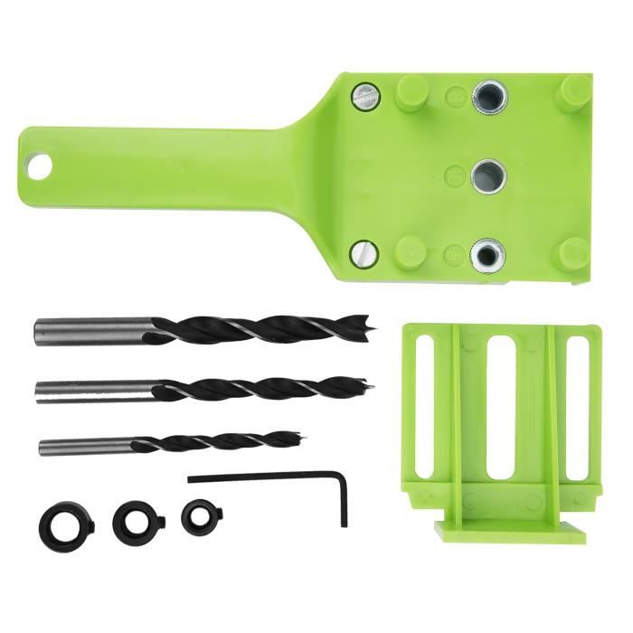 Guide De Perçage Pour Assemblages « Pocket Hole » – Kit Avec Gabarit Et Forets | Pour Bois, Joints Invisibles, Aluminium
