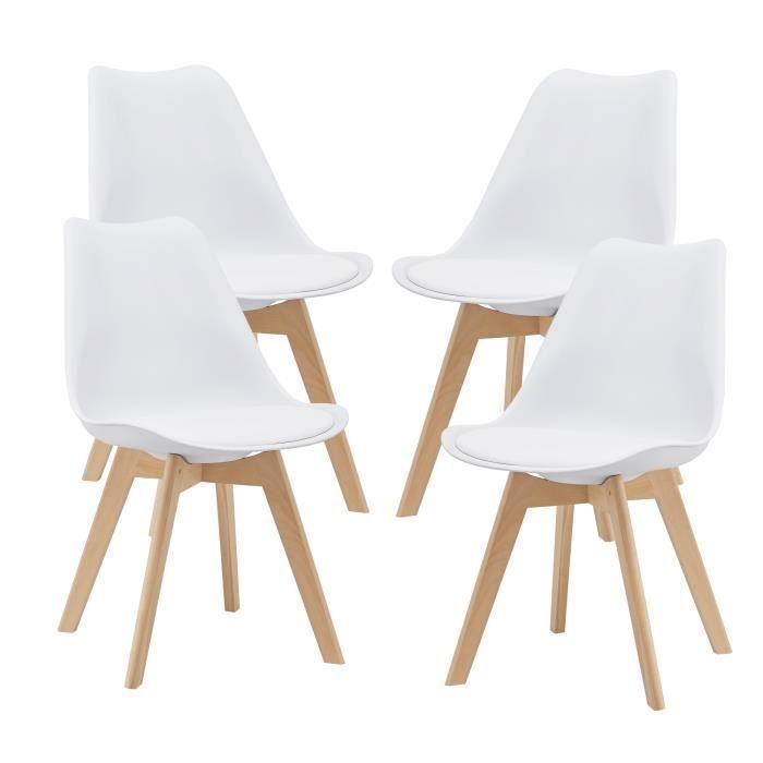 KO7167 Chaises de salle à manger cantilever 2 pcs Blanc Similicuir