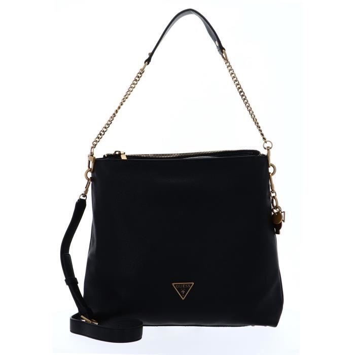 GUESS Destiny Hobo Black [106187] Noir Cdiscount Bagagerie