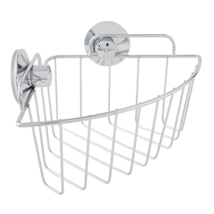 Etagère de bain en ABS chromé argent Etagère de bain en ABS chromé argent