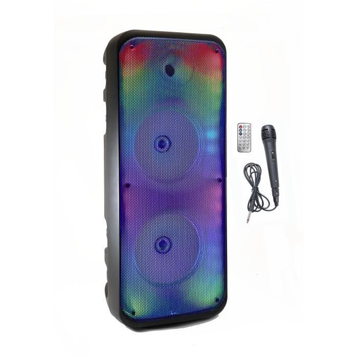 Enceinte Karaoké lumineuse INOVALLEY KA25 FIRE Bluetooth V5.0 64 cm