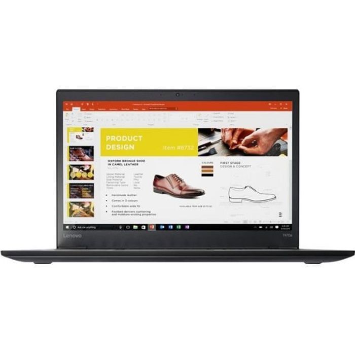 Lenovo ThinkPad T470s 20JT Core i5 6200U - 2.3 GHz Win 10 Pro 64 bits 8 Go RAM 256 Go SSD TCG Opal Encryption 2 14 IPS 1920 x… - Lenovo