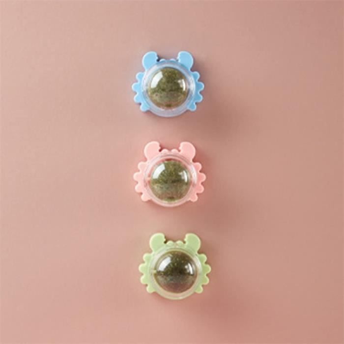 Meilleurs prix pour Jouets Comestibles pour Chats, 3 Pièces Catnip Balls, Jouet Boule d'herbe à Chat, Base de Jouet de Balle d'herbe à Chat, Bonbons Cha