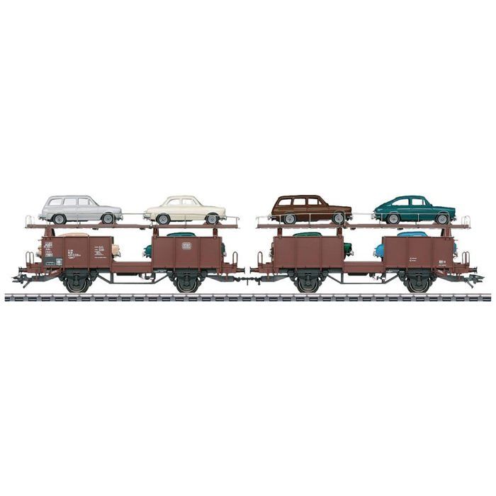 Train miniature - MÄRKLIN - SET de 3 wagons à toit roulant Tams 886 de Train miniature - MÄRKLIN - SET de 3 wagons à toit roulant Tams 886 de
