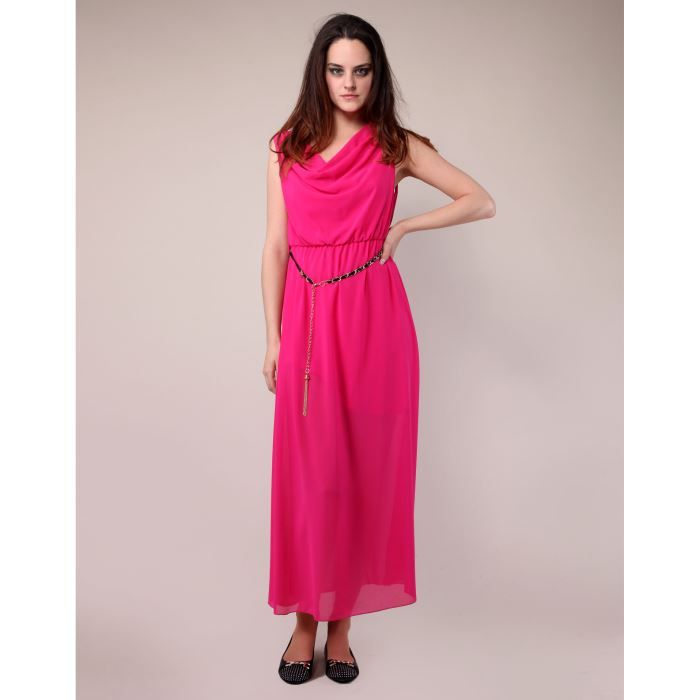 robe longue fushia
