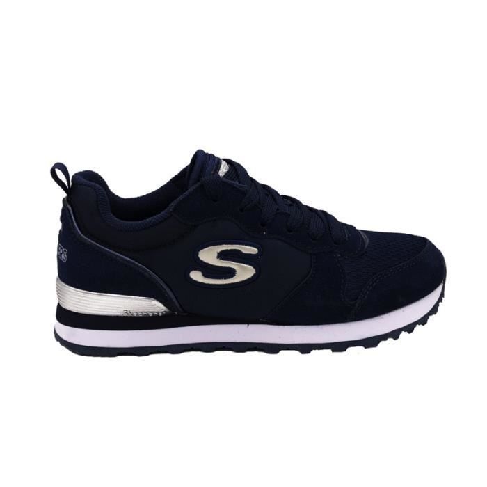 SILLY DOG Silly Dog Retro OG 85 « Golden Girl » — Baskets en nylon bleu à lacets