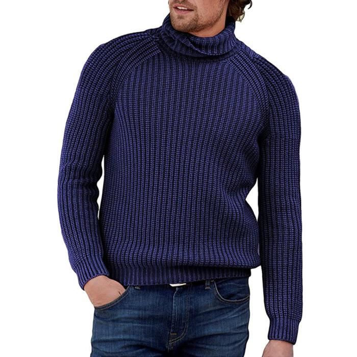 Pull col roulé coton deals