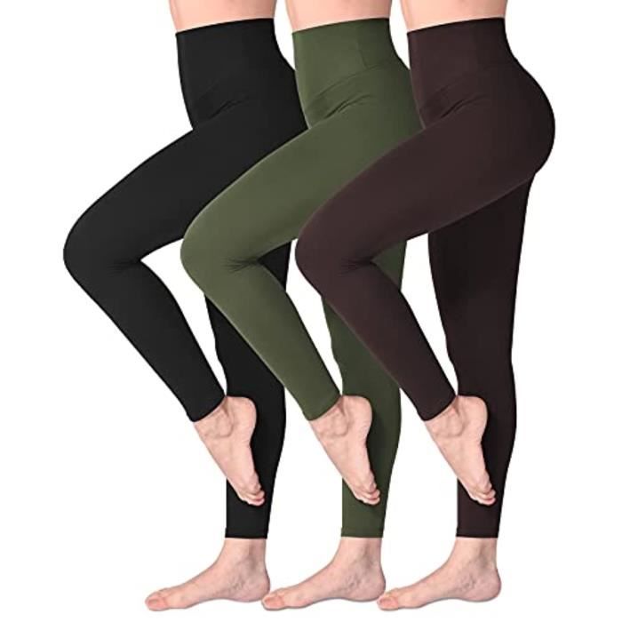 Legging De Yoga Pour Femme, Taille Haute, Contrôle Du Ventre, Pantalon
