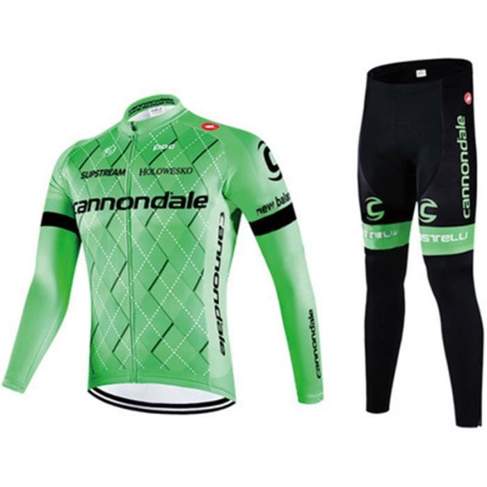 Triathlon Femme à Manches Longues Vêtements De Vélo Set Vêtements