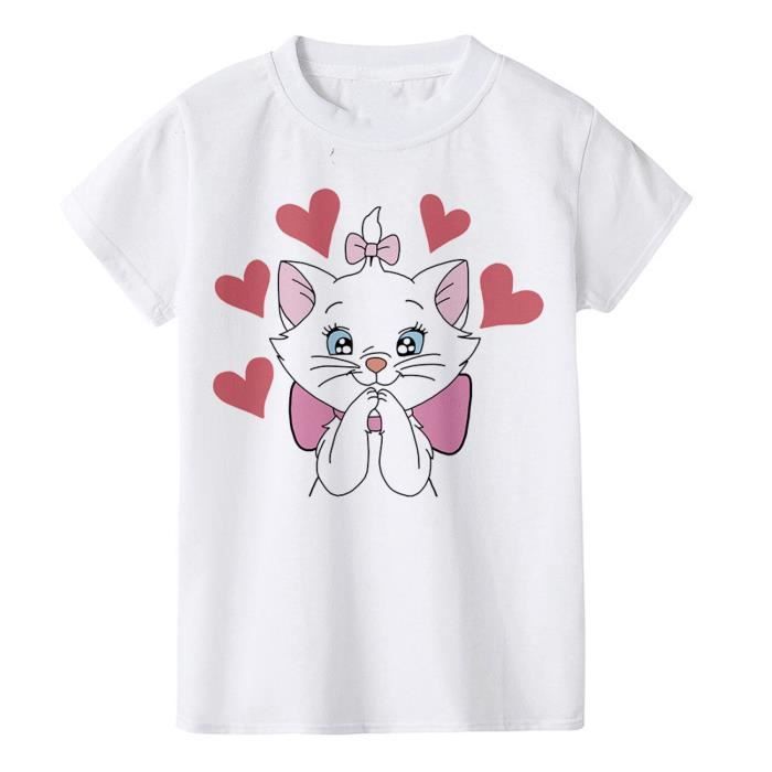 T-shirt Chat De Haute Qualité - 100% Coton - Tailles S à XXXXL + Enfant - Neuf Avec étiquettes