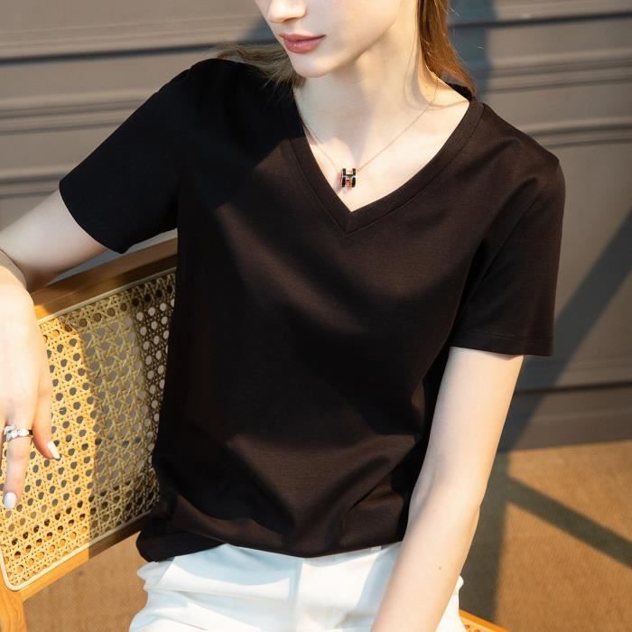 Tee shirt femme haut 2025 de gamme