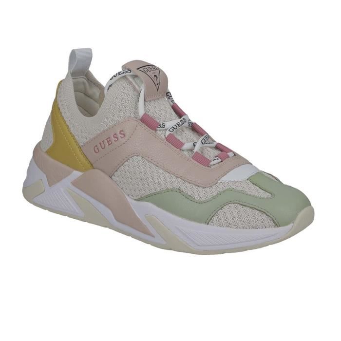 Baskets Guess Marron Taille 37 (UK 4) Pour Femme - Occasion, En Nylon