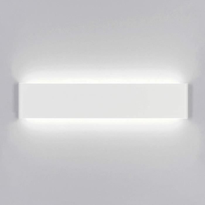 2PCS Applique Murale Intérieur LED 30cm 12W Décoratives LED Lampe de mur pour Chambre-Bureau-Porche Blanc froid